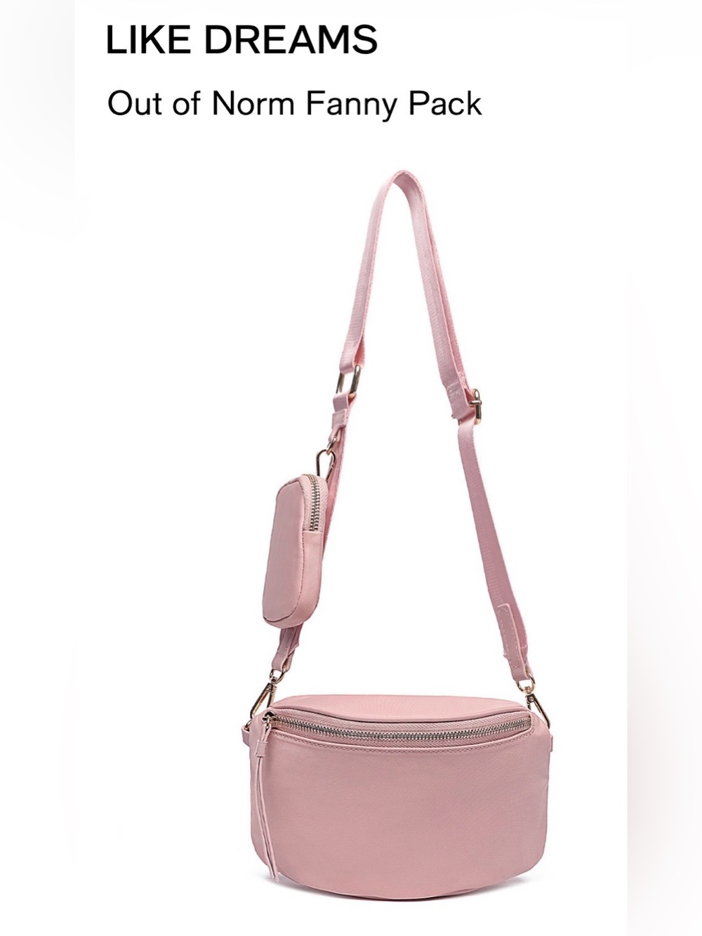 Like Dreams Fanny Pack. Blush.